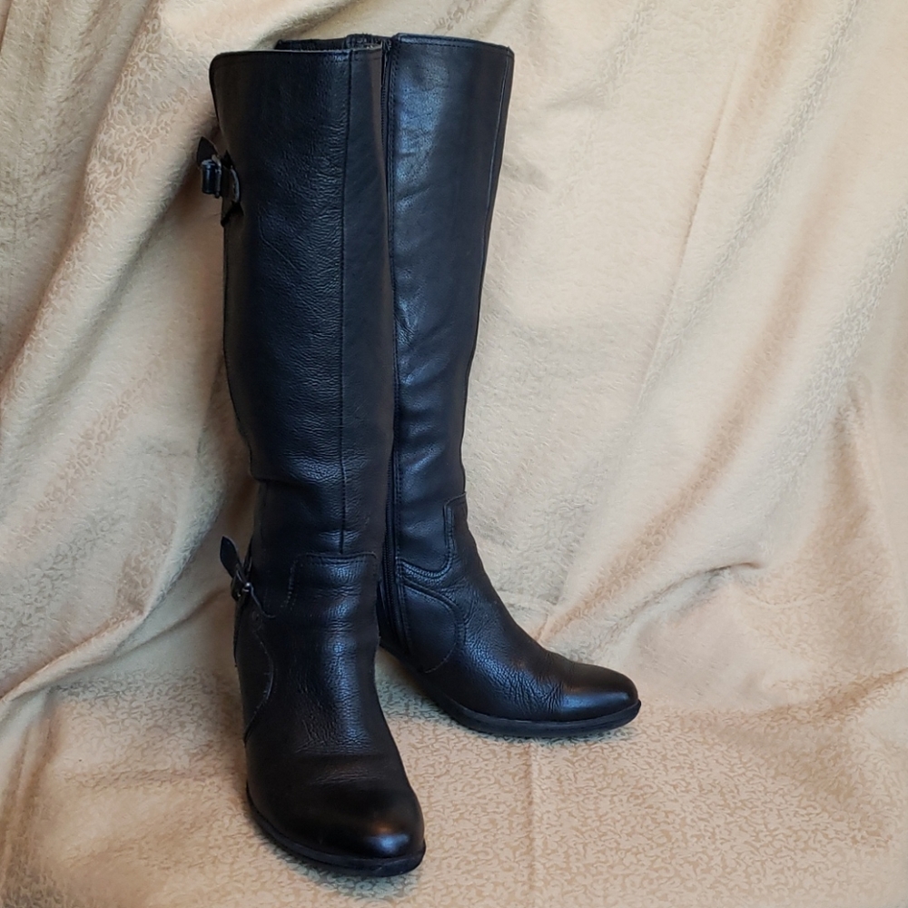 BOC Tall Black Leather Boot